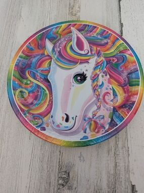 Lisa Frank Rainbow Majesty Party 9 in. Plates NEW 90s Y2K Retro Nostalgia